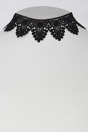 Lacy Choker With Intricate Patterns 6FCF6